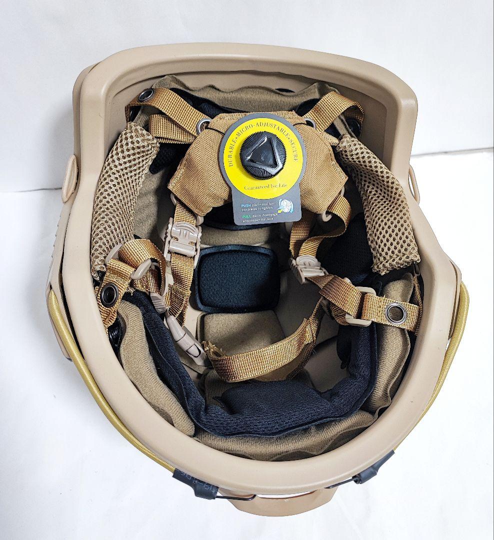 【訳あり】NIJ IIIA レベル3A Fast型 防弾ヘルメット TAN