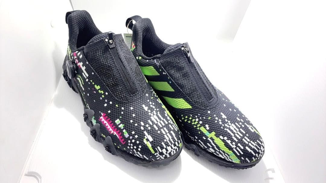 新品*2107/27cm♪♪アディダス ゴルフ コードカオス22 ボア グリッチ