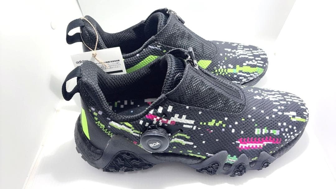 新品*2107/27cm♪♪アディダス ゴルフ コードカオス22 ボア グリッチ