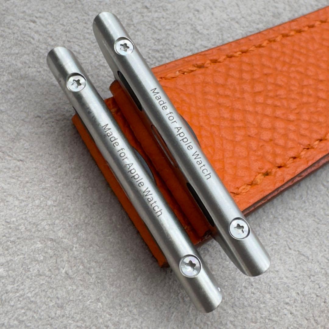 1656 Apple Watch エルメス　オレンジ　ドゥブルトゥール　二重