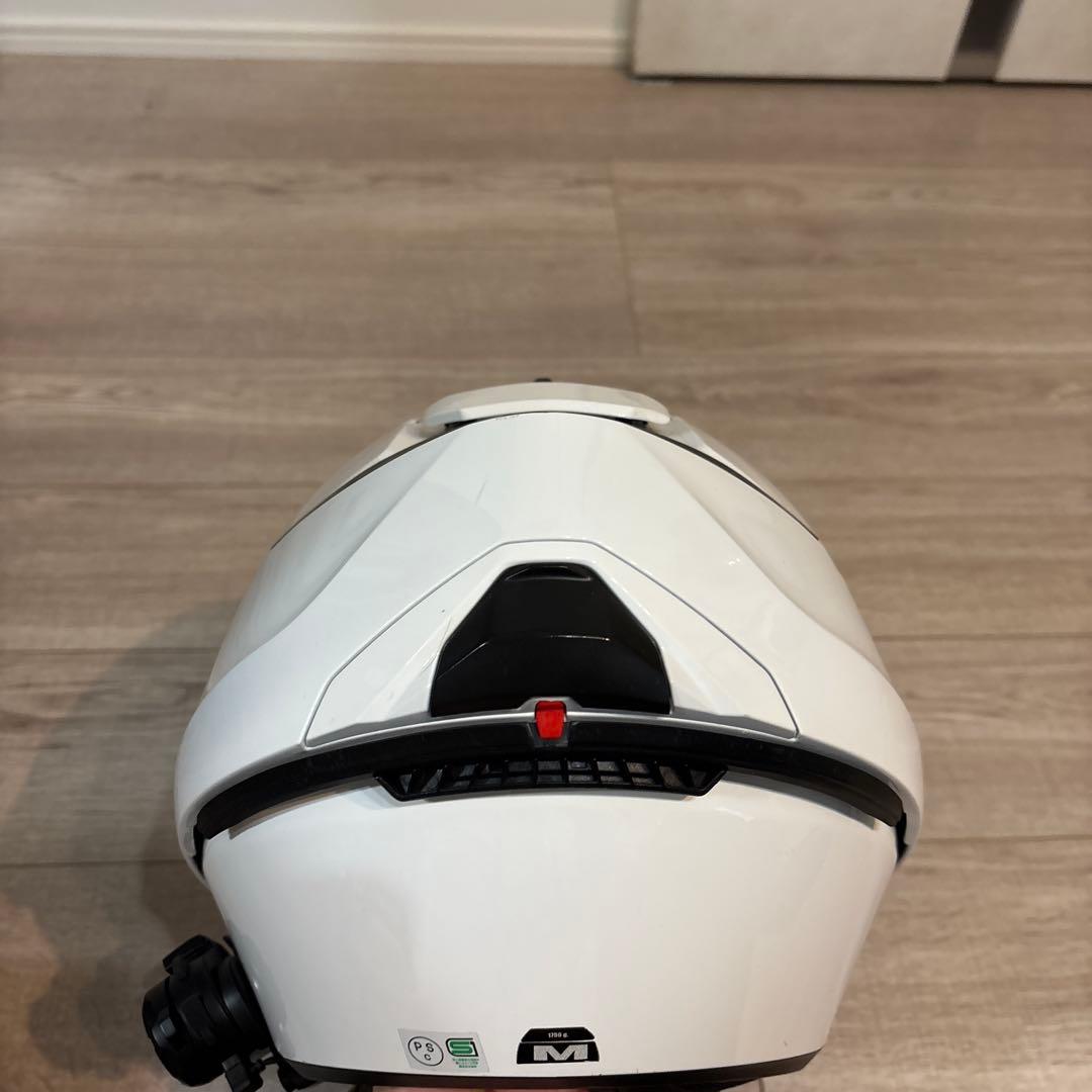 SHARK Evo-ES Blankシステムヘルメット ホワイト インカム装備