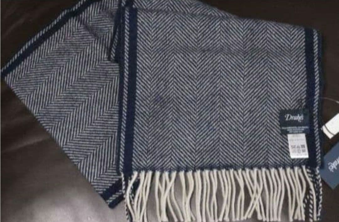 【新品】ヘリンボーン　マフラー　ビームス ジョンストンズ　ラルフローレン