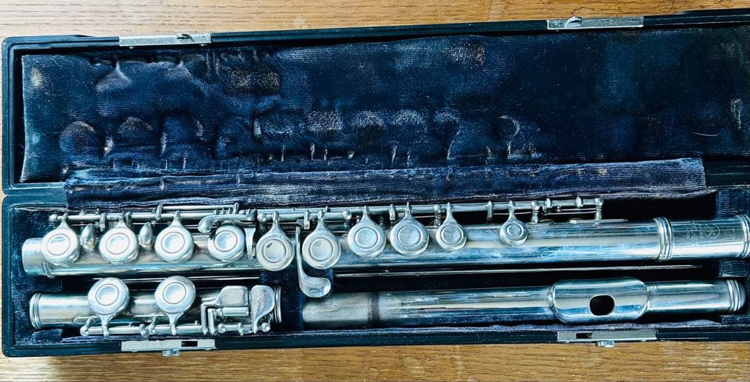 わ*ん様 頭部官銀製フルート ケース付き　ヤマハYFL31