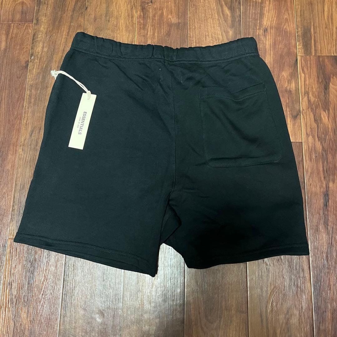 Fog essentials ハーフパンツショートパンツ　ロゴ 黒ブラック裏起毛