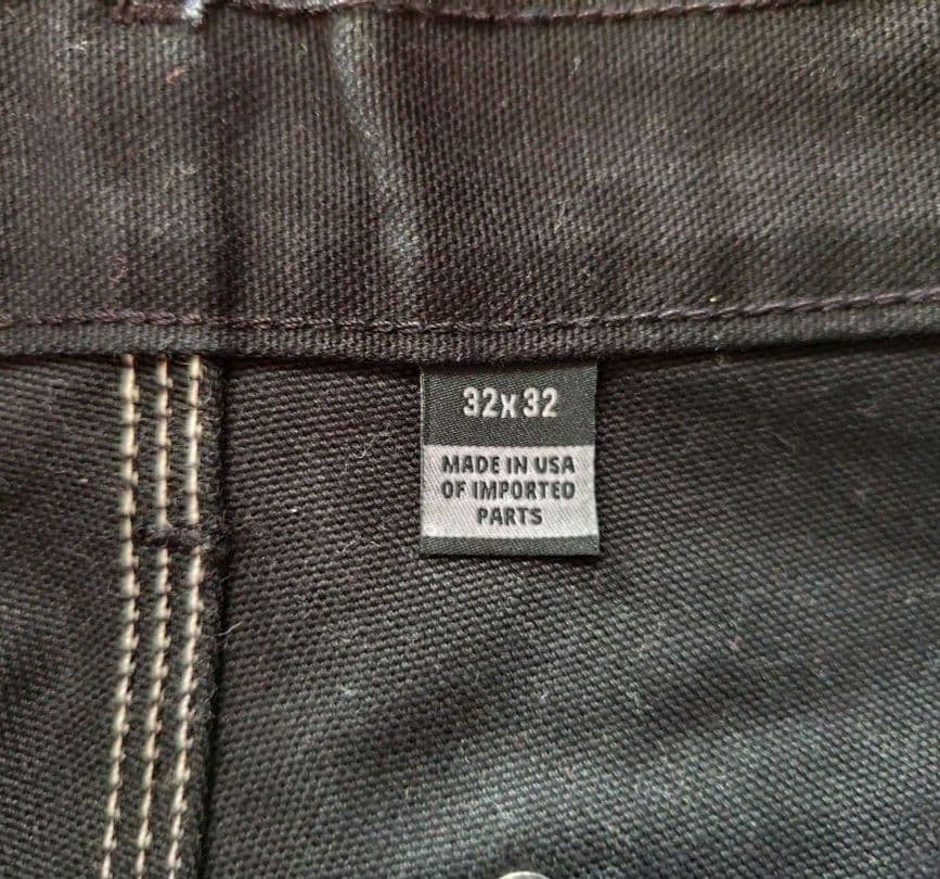 Carhartt ダブルニー USA製 Black W32L32 ワークパンツ