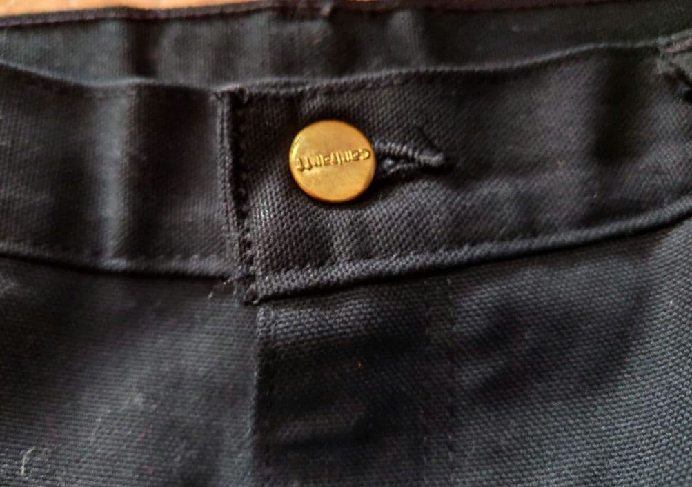 Carhartt ダブルニー USA製 Black W32L32 ワークパンツ