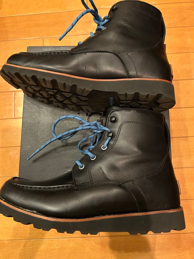 超美品！UGG AGNAR 防水 メンズブラックブーツ