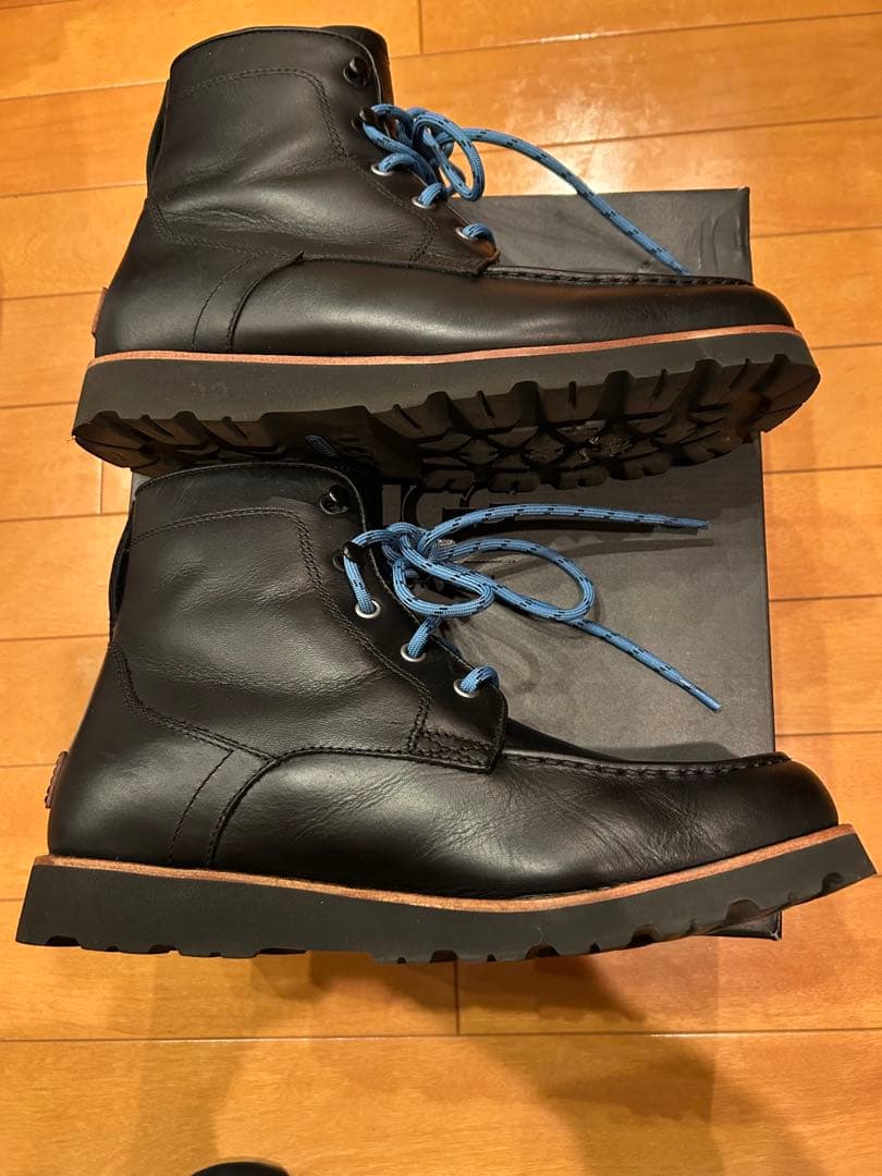 超美品！UGG AGNAR 防水 メンズブラックブーツ