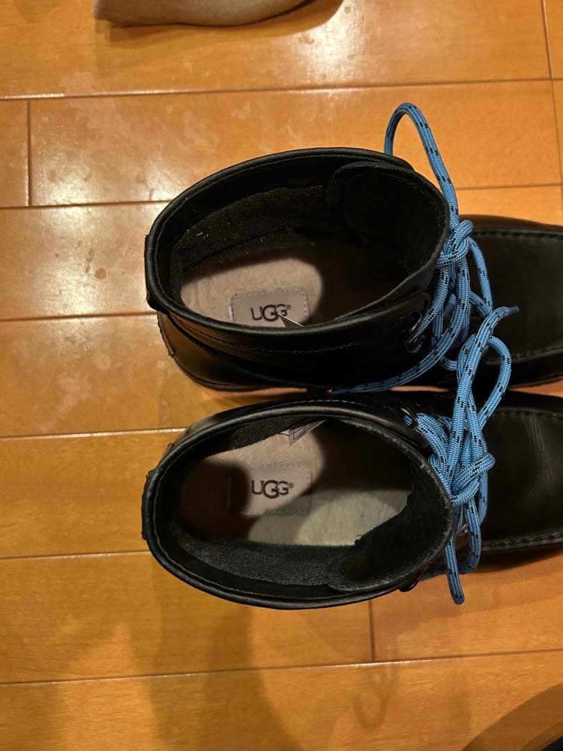 超美品！UGG AGNAR 防水 メンズブラックブーツ