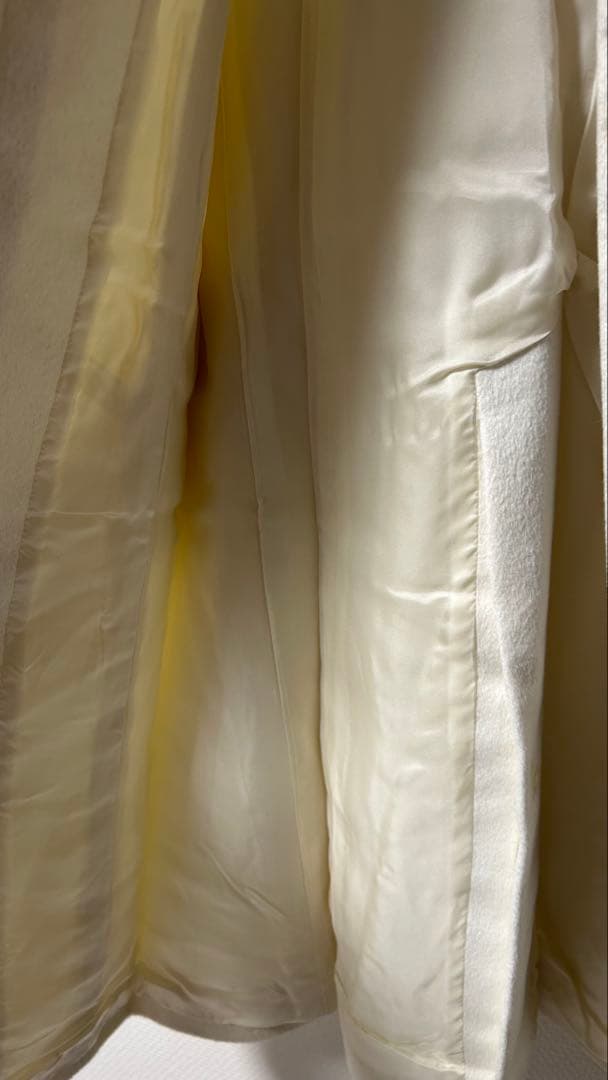 ［超美品］MATERIA MILANO ホワイト ロングコート