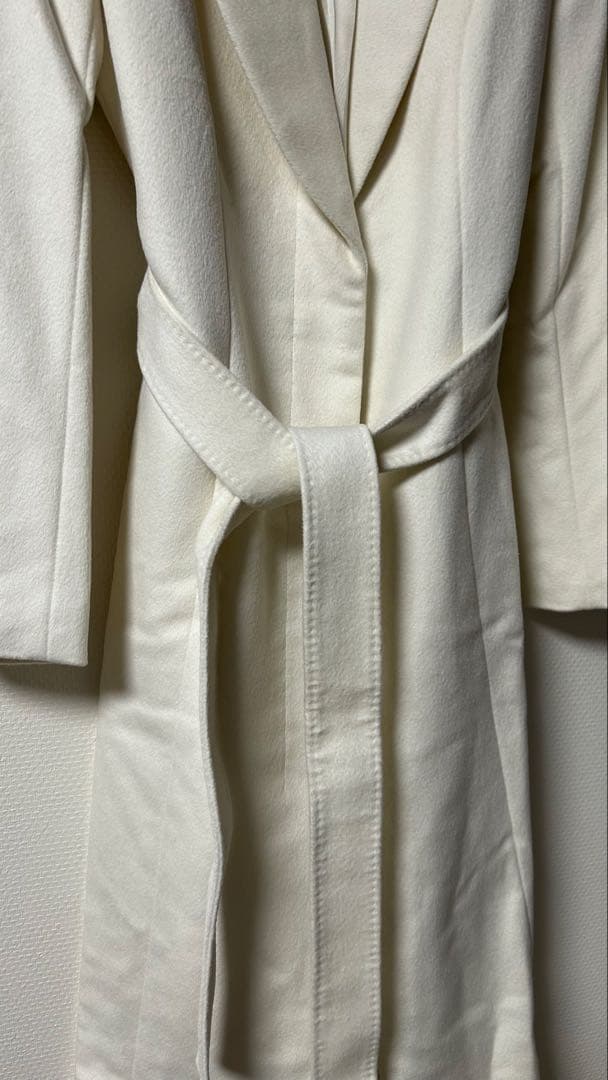 ［超美品］MATERIA MILANO ホワイト ロングコート