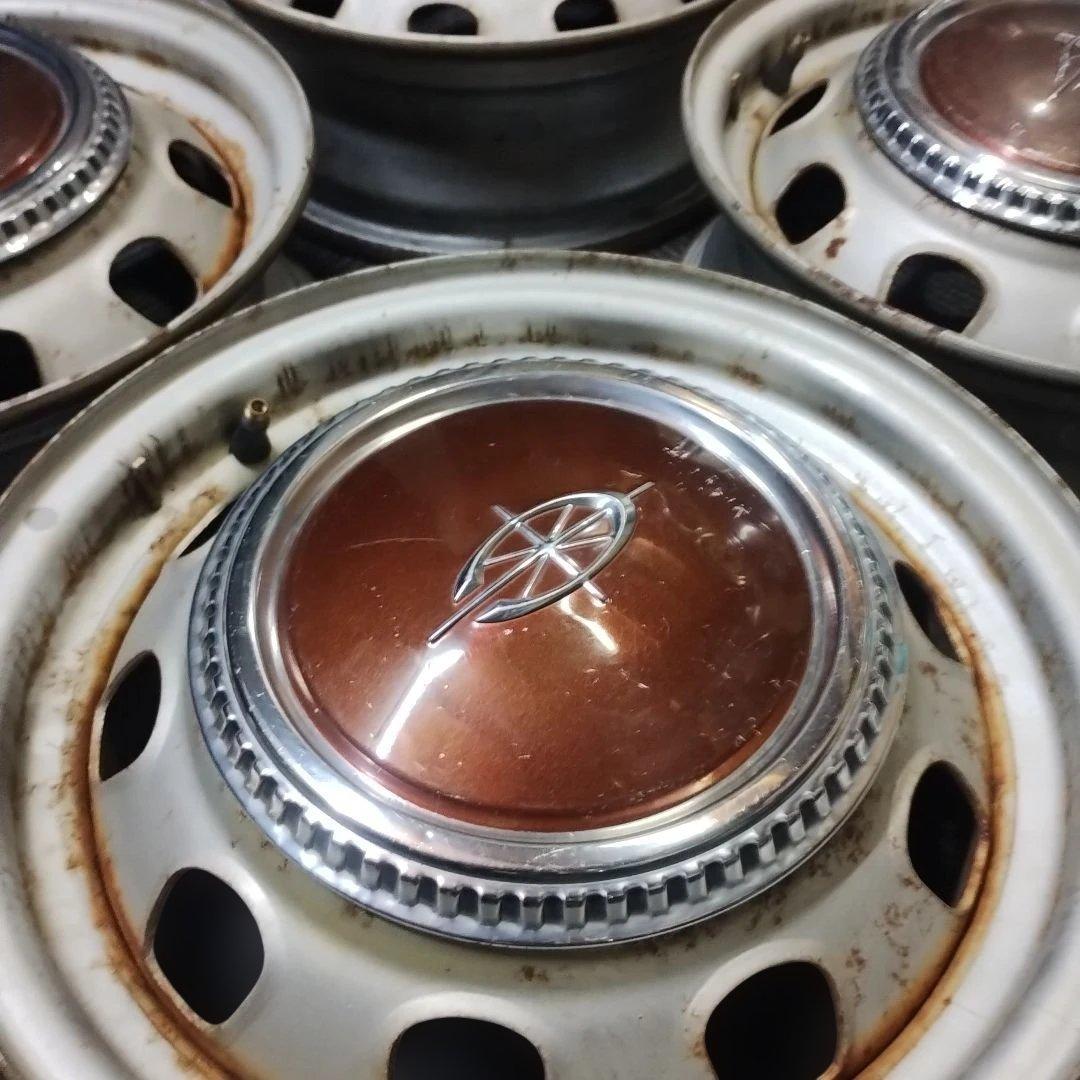 旧車 ① トヨタ コロナ純正 スチールホイール 中古品