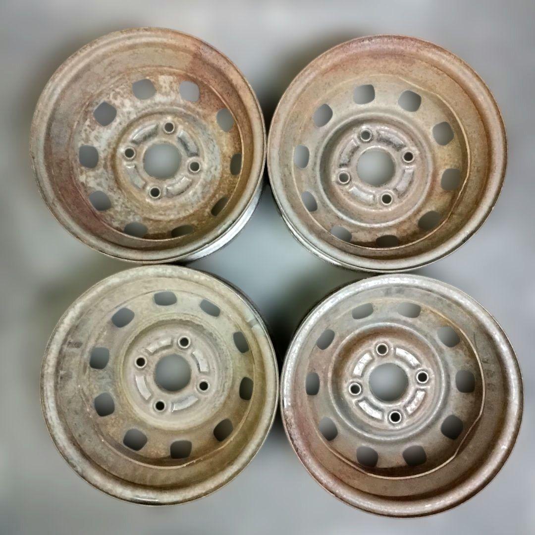 旧車 ① トヨタ コロナ純正 スチールホイール 中古品