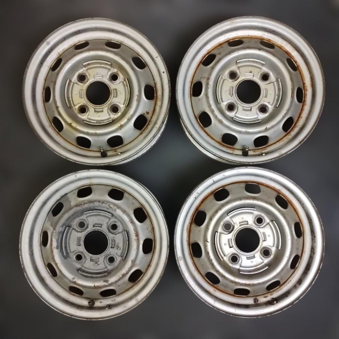 旧車 ① トヨタ コロナ純正 スチールホイール 中古品