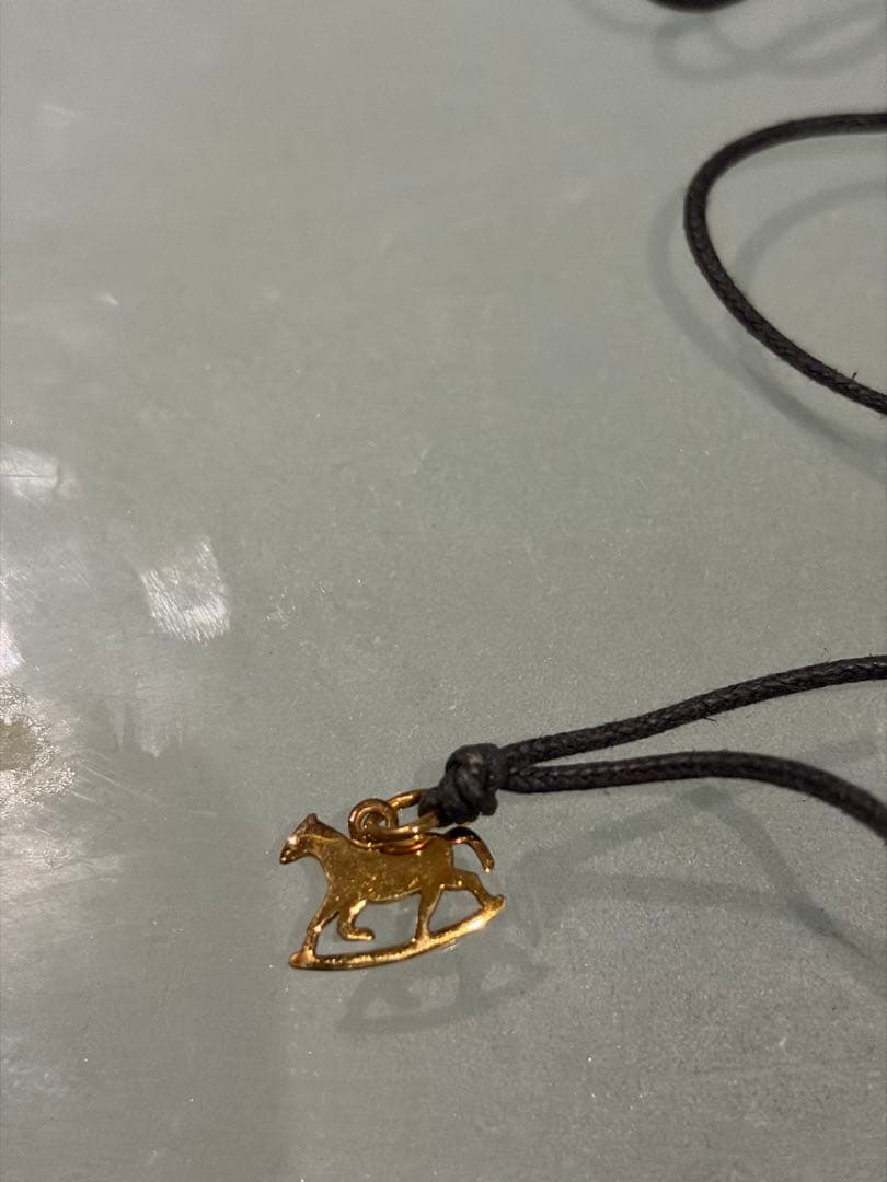 ハ*ー様 ポメラートドドシリーズ750YGイエローゴールド18K 木馬ブラックコ