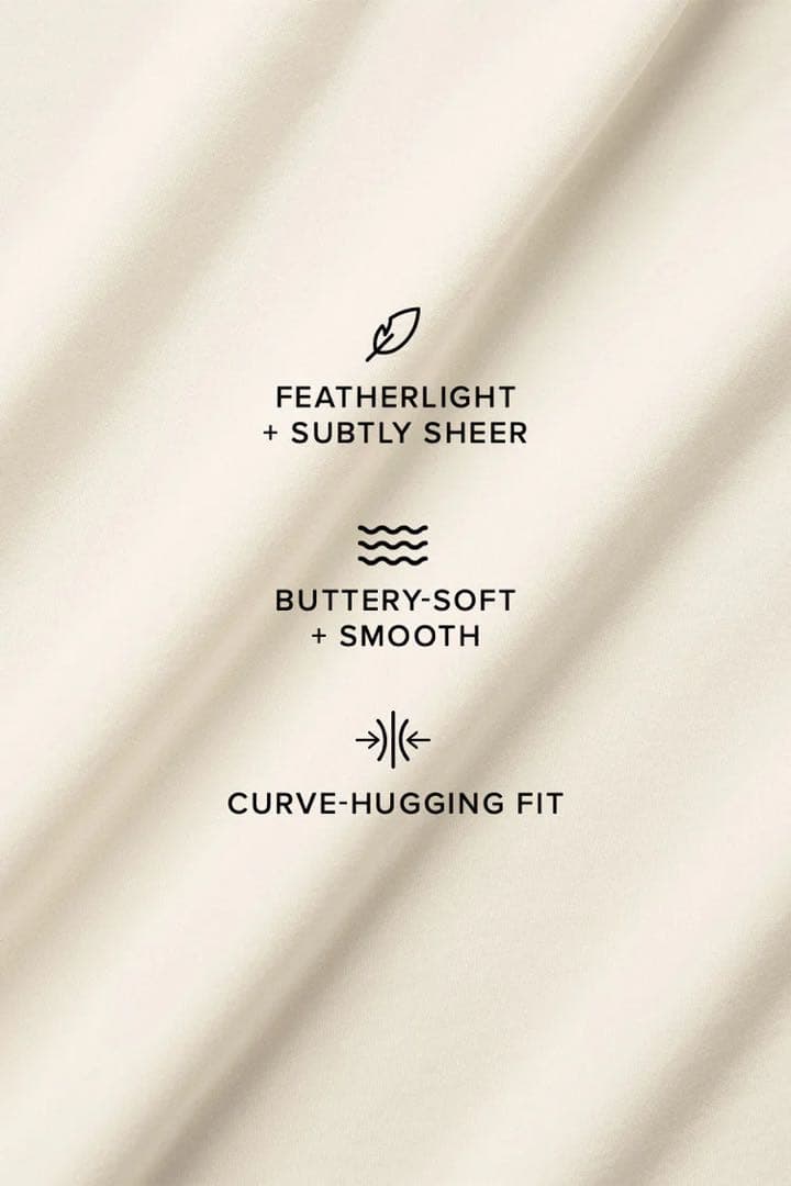 alo 長袖クロップトップ クリーム