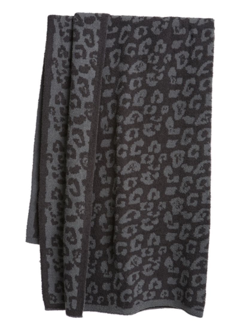 セール　新品 ベアフットドリームス ヒョウ柄　超厚手　セミダブル ブランケット