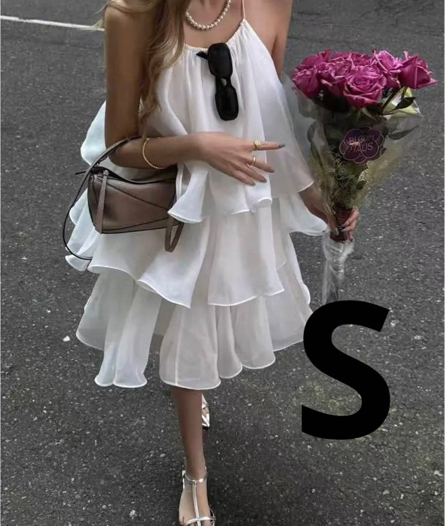 新品THE TOE Hesiod Frills Dress S