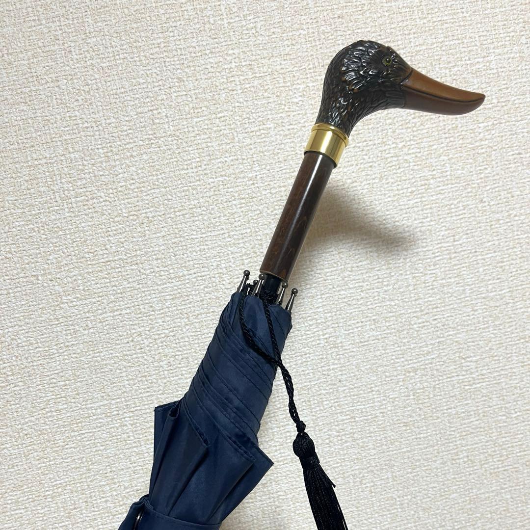 極美品 フランス製 Guy de Jean アヒル 晴雨兼用 高級感