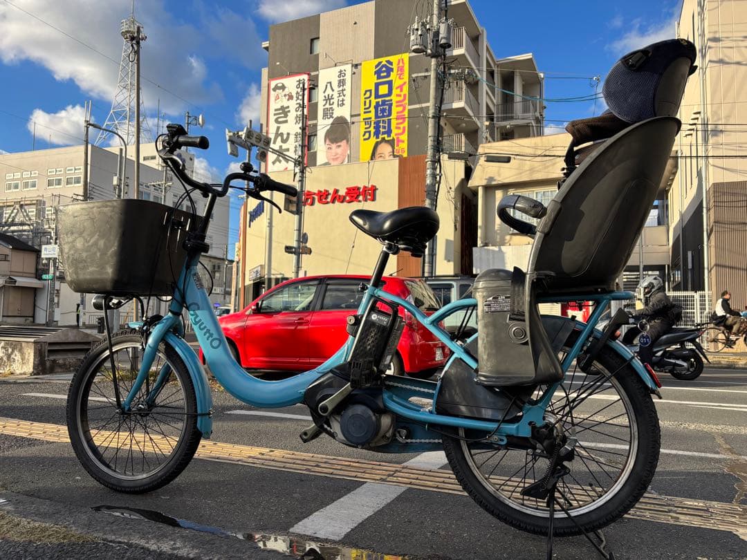 中古20㌅Panasonic電動アシスト自転車　16Ah 大阪　011番