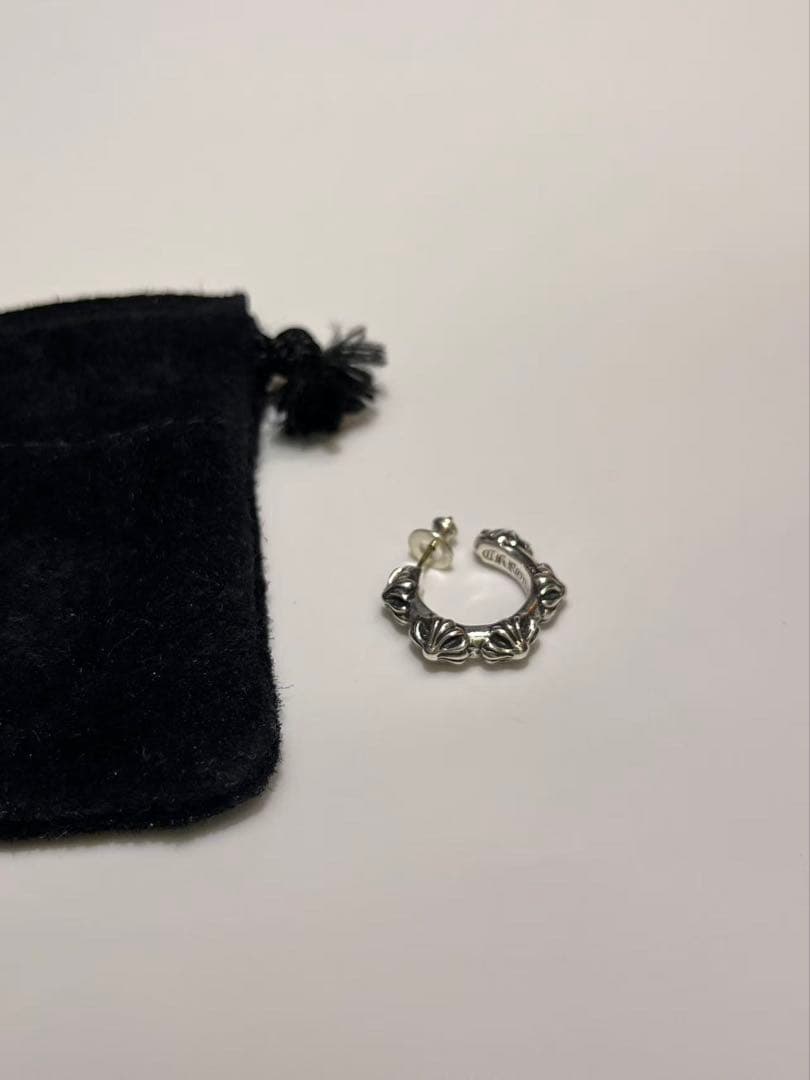 正規品Chrome Hearts SBTクロムハーツ クロスバンド フープピアス