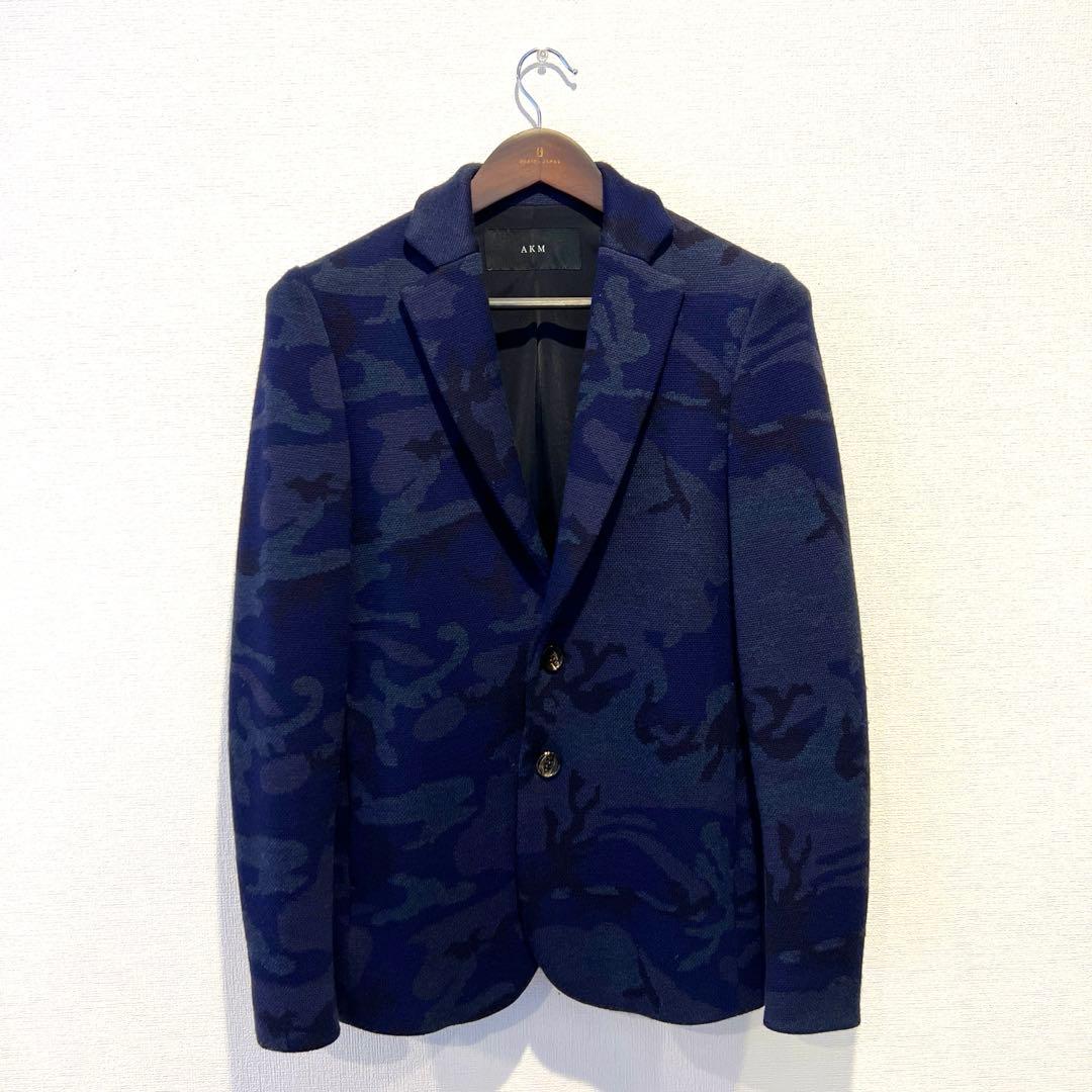 【ご依頼により24:00まで値下げ】AKM ブルー迷彩ジャケット