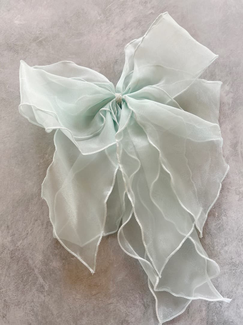 DRESCCO ミントフラワーレースドレス＆ヘッドアクセサリー