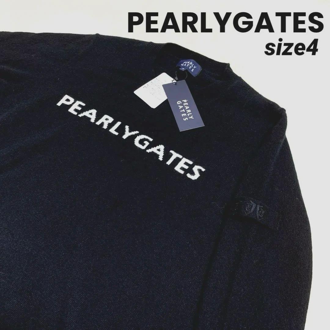 【新品未使用】PEARLYGATES カシミアニット セーター 4 ブラック