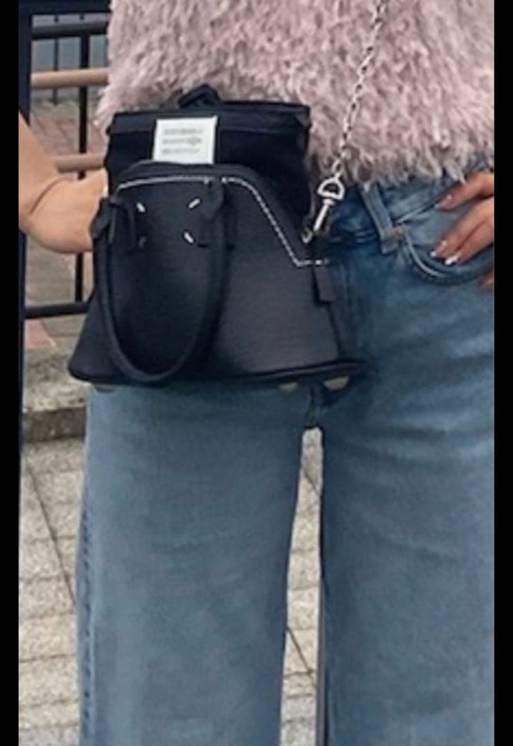 マルジェラ ショルダーバッグ　2way ブラック 5AC マイクロ