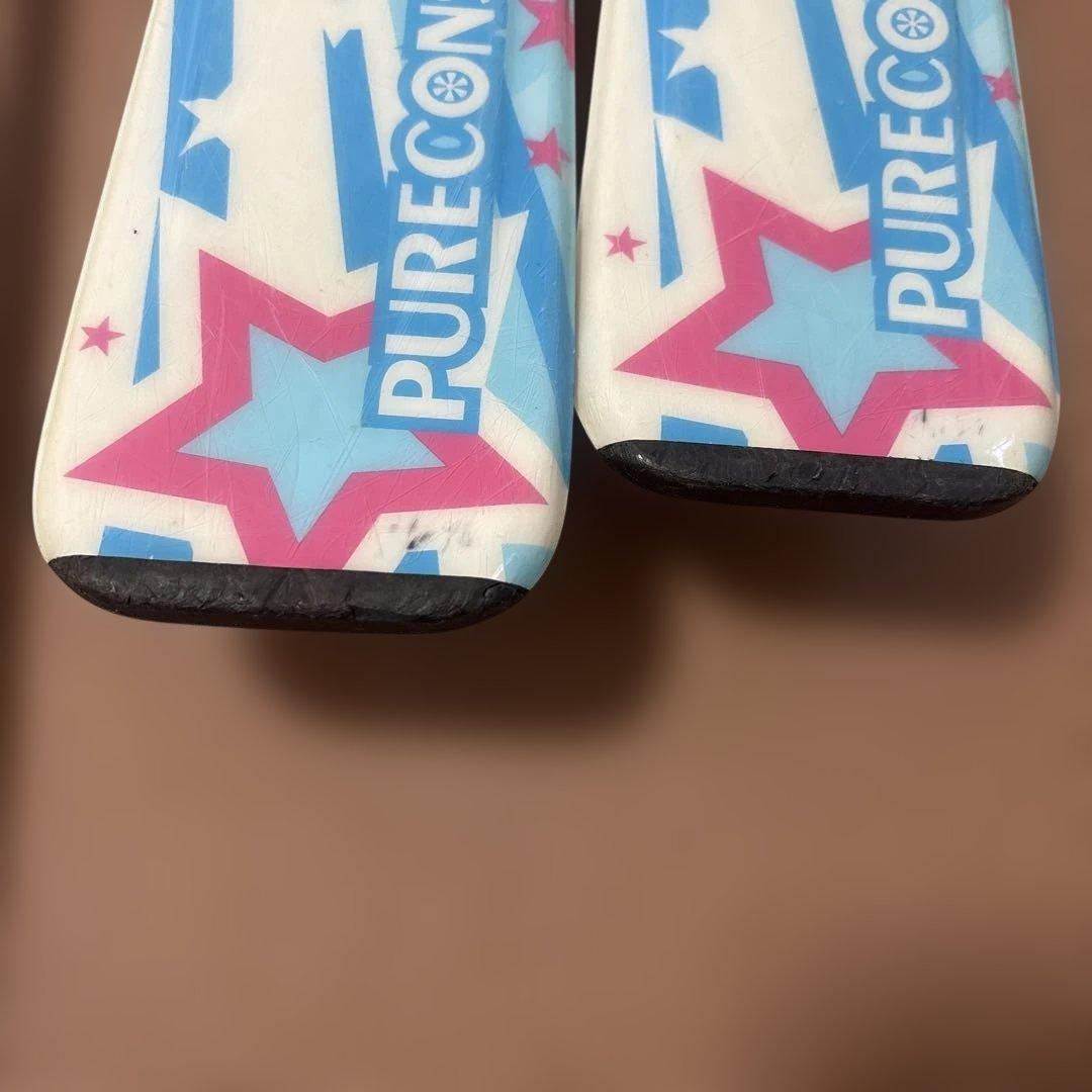 120cm スキーセット 青色星模様