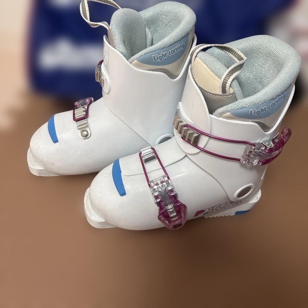 120cm スキーセット 青色星模様