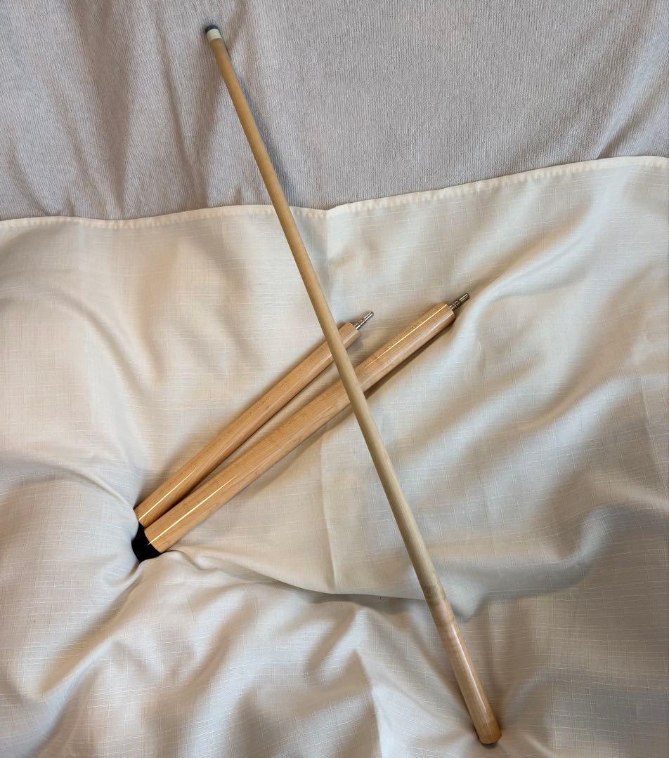 ビリヤードキュー 2本 ケース付き