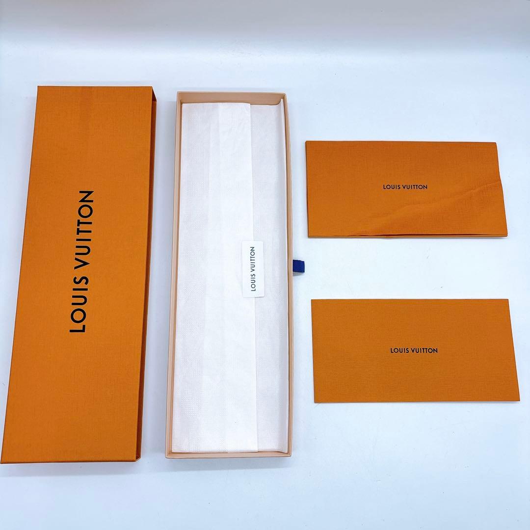 美品 LOUIS VUITTON 付属品付 ヴィヴィエンヌ ネクタイ ブルー