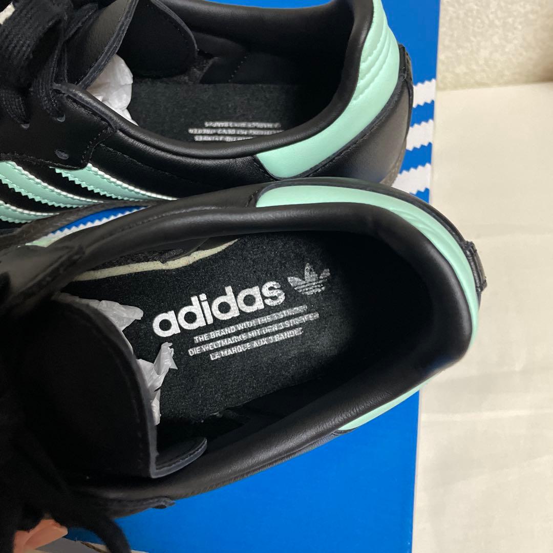 値下げadidasサンバOG ブラック/ミント 39 1/3