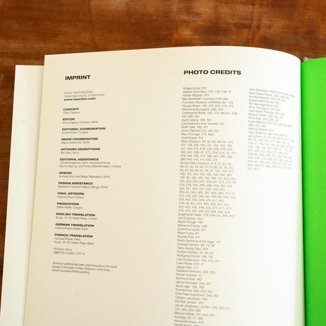 STUDIO OLAFUR ELIASSON「An Encyclopedia」