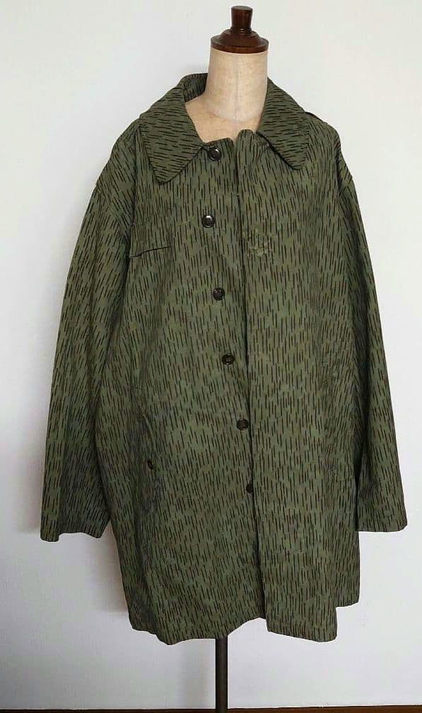 豆*ー様 1974年製 チェコ軍 レインドロップ フィールドカモ コート