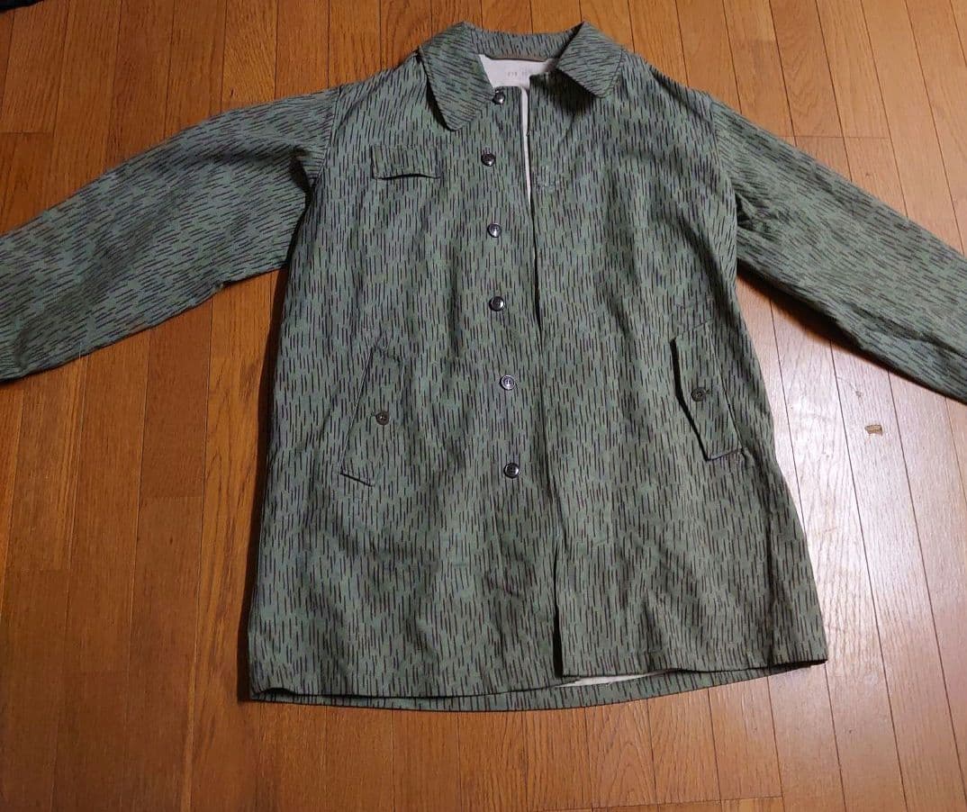 豆*ー様 1974年製 チェコ軍 レインドロップ フィールドカモ コート