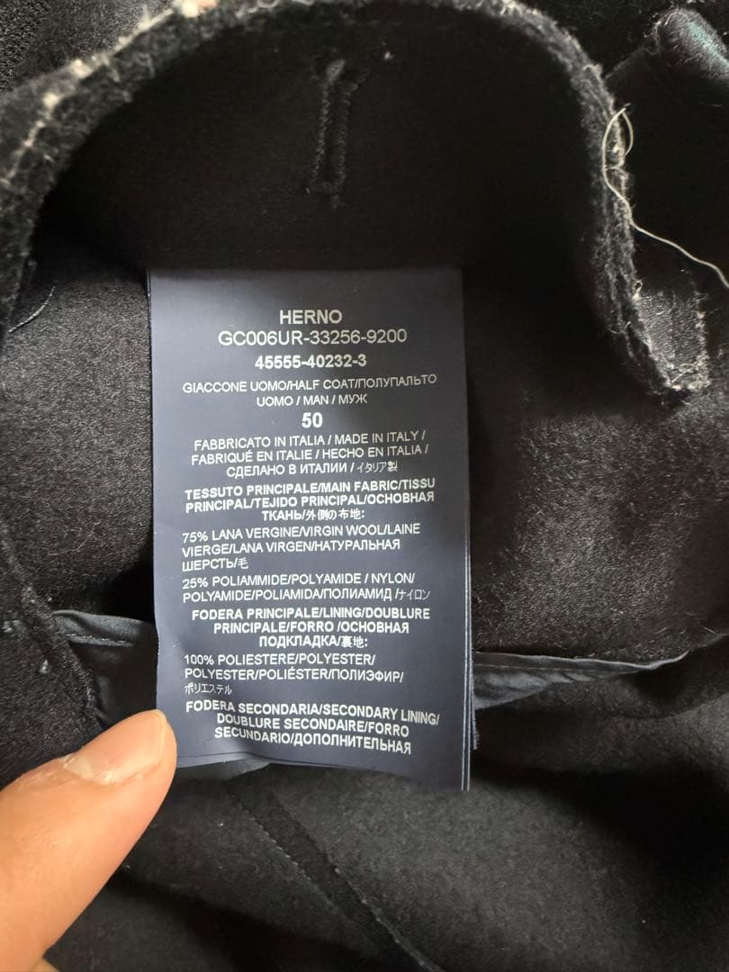 HERNO ヘルノResortウールフーデッド　コートサイズ50美品