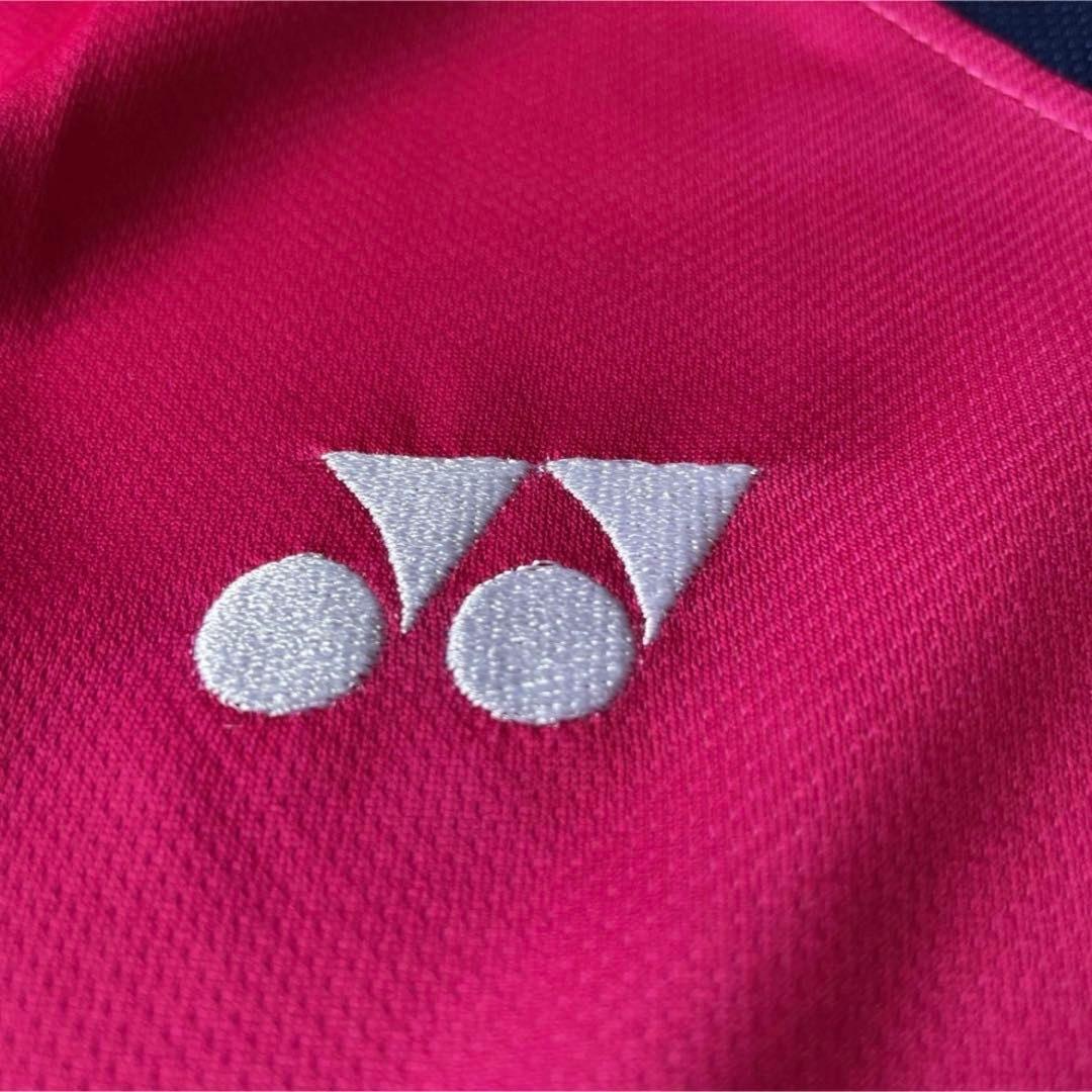 ヨネックスYONEX バド＆テニスゲームシャツ　新品　サイズLベリーピンク