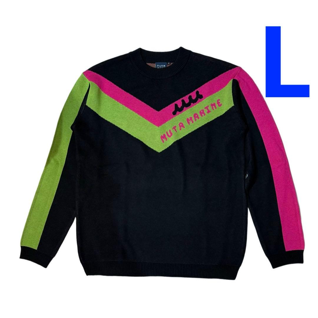 【新品】ムータマリン　ゴルフ　セーター　黒　メンズ　Lサイズ