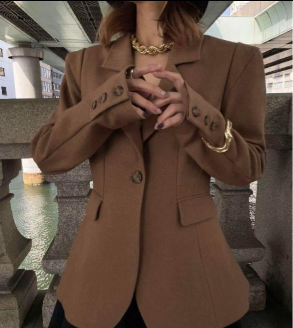 試着のみ　アメリ　ジャケット　WAIST SHAPE FLARE JACKET