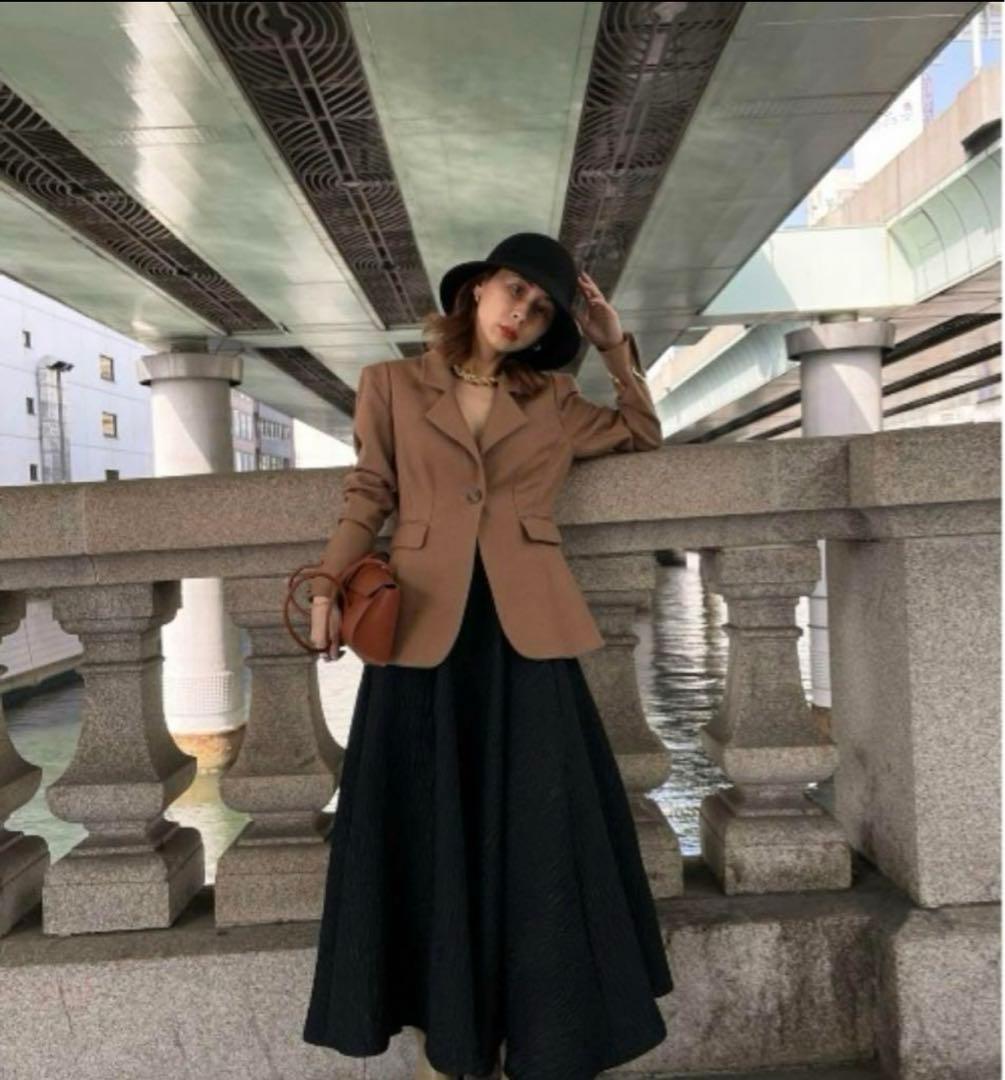 試着のみ　アメリ　ジャケット　WAIST SHAPE FLARE JACKET