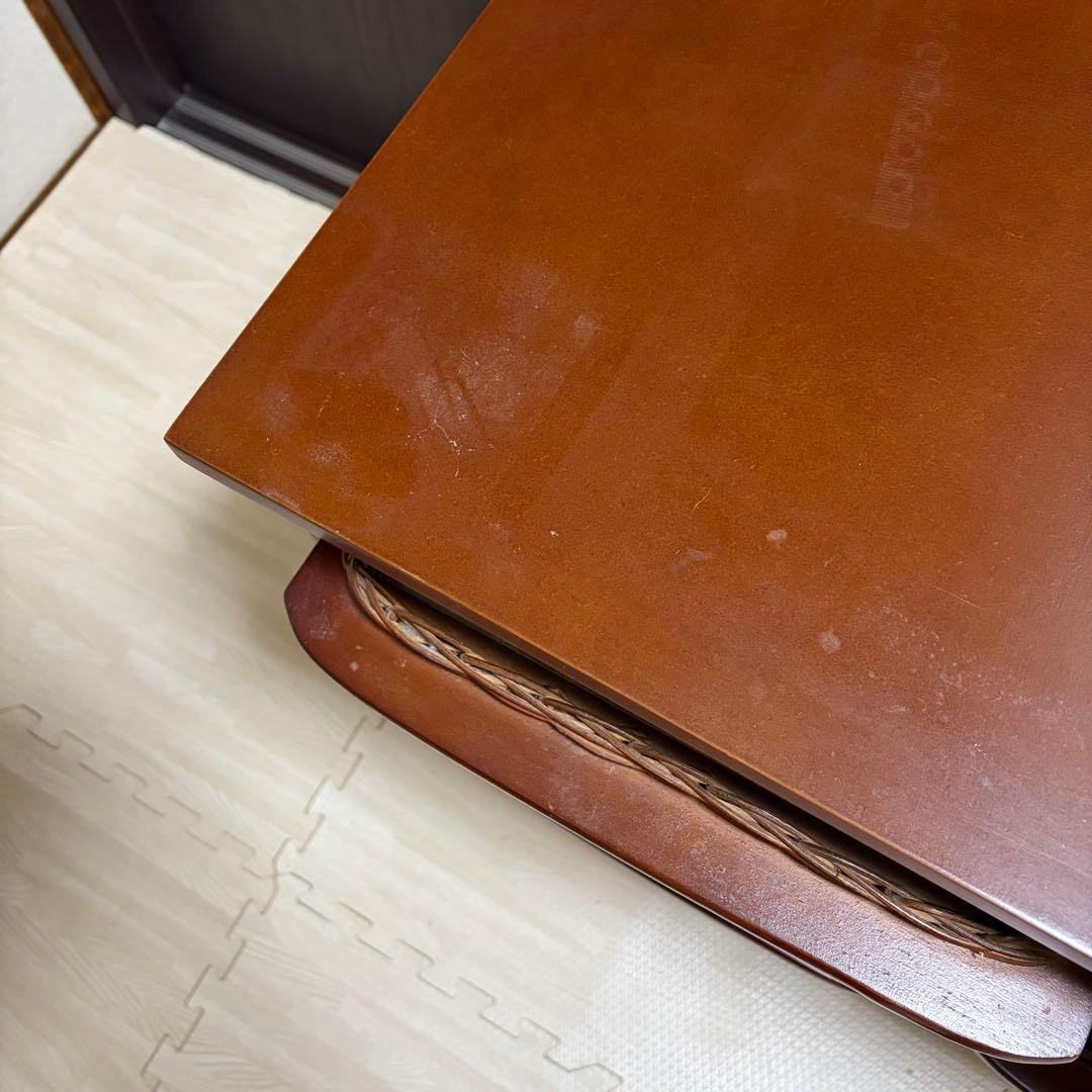 ラタンのチェスト 引き出し　カゴ　バスケット　籐製　ブラウン　バリ風家具