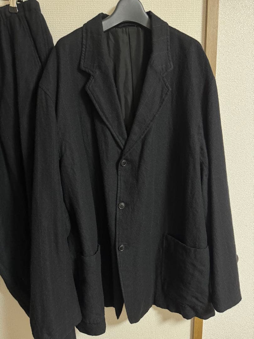 COMOLI 24aw ストライプジャケット ストライプテーパードパンツ セトア