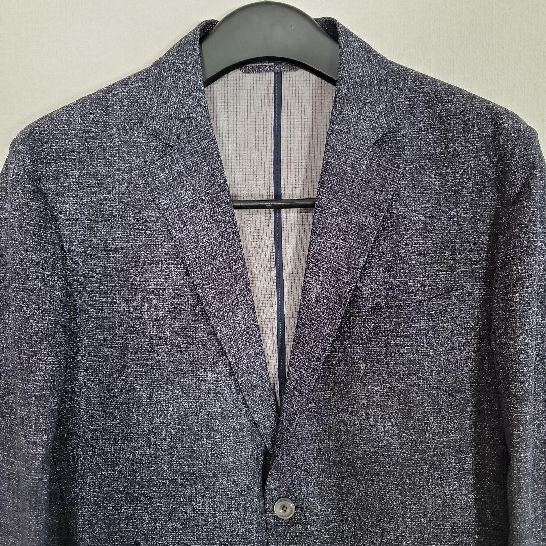 エポカウォモ カジュアルスーツ サイズ52 ストレッチ素材 ネイビー系