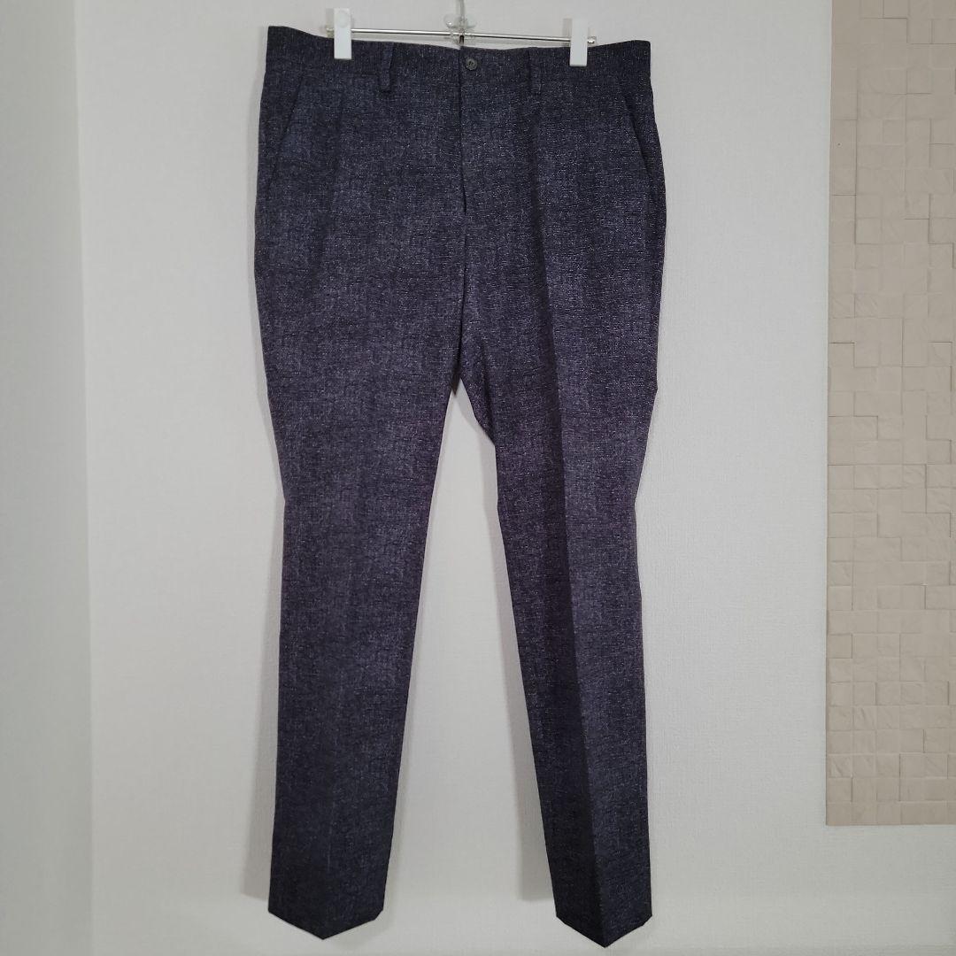 エポカウォモ カジュアルスーツ サイズ52 ストレッチ素材 ネイビー系