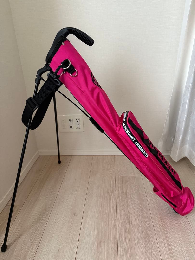 JACK BUNNY セルフスタンド　ゴルフバック　ピンク