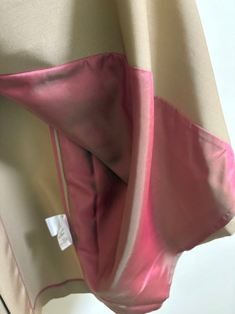 トゥモローランド　カバートクロス　スタンドカラーコート　ベージュ34