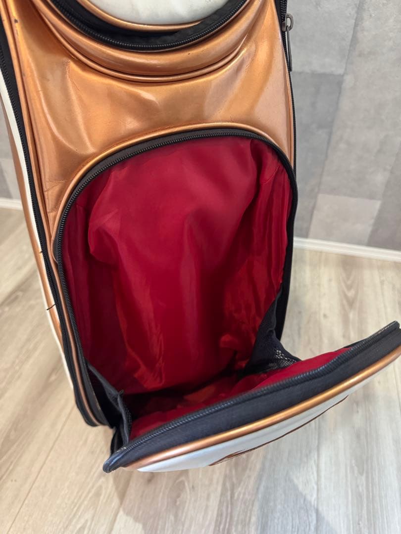 Nike ゴルフキャディバッグ ホワイト/ゴールド