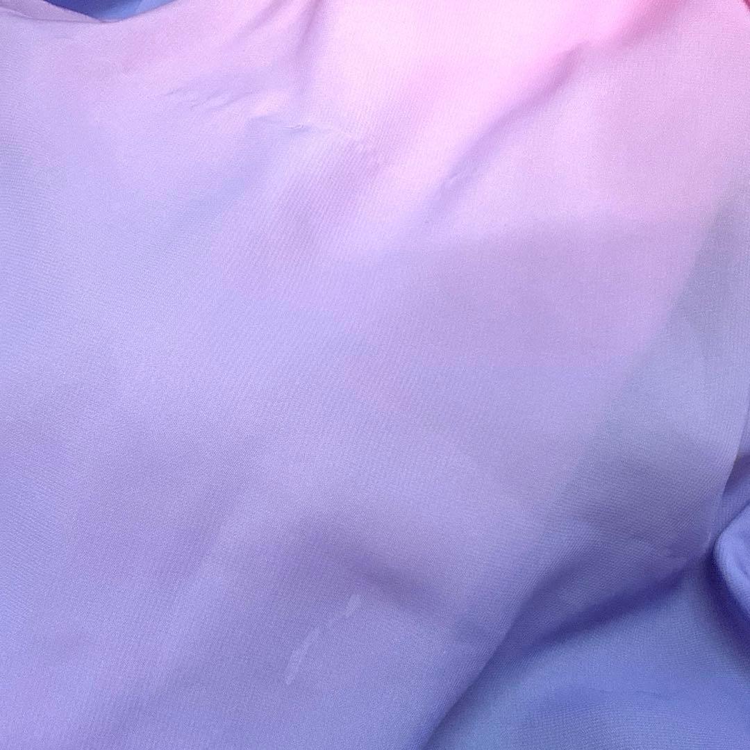 6330★M ピンク 紫 スワロ グラデーション スタンダードドレス 社交ダンス